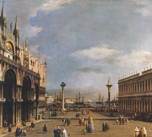 Piazzetta, Antonio Canaletto – description