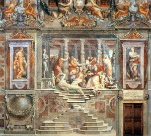 “Paul III Farnese calls the names of the cardinals and hands out Benefices,” Giorgio Vasari