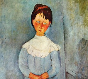 “Girl in blue”, Amedeo Modigliani – description of the painting