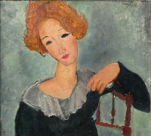 “Red-haired woman”, Amedeo Modigliani – description of the painting