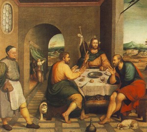 “Dinner at Emmaus”, Jacopo Bassano – description of the painting