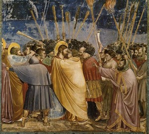 “Kiss of Judas (Taking Christ into custody)”, Giotto di Bondone – description of the painting