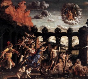 Pallas expelling vices from the garden of virtues, Andrea Mantegna