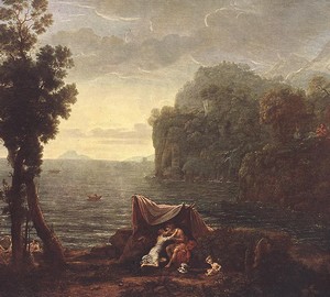 Landscape with Acis and Galatea, Claude Lorren, 1657