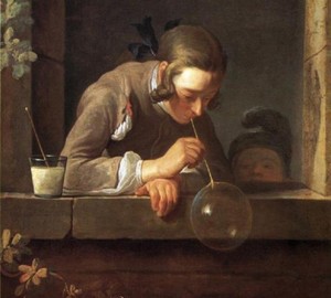 Soap bubbles, Jean-Baptiste Simeon Chardin, 1734