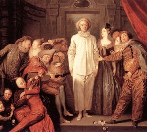 Italian Comedians, Jean Antoine Watteau, 1720