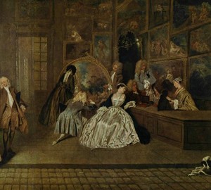 Sign of Gersin’s shop, Antoine Watteau – description of the painting