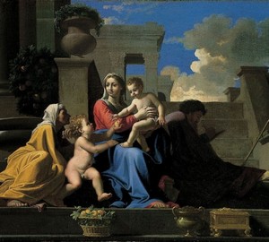 The Holy Family on the Stairs, Poussin, 1648