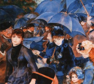 Painting Umbrellas, Renoir