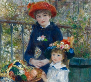 On the Terrace or Two Sisters, Renoir, 1881