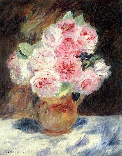 Roses in the works of Renoir