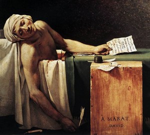 The death of Marat, Jacques-Louis David – description of the painting