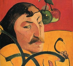 Self-portrait-grotesque, Paul Gauguin, 1889