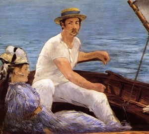 In the boat, Edouard Manet, 1874