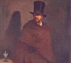 Painting Absinthe Lover, Edouard Manet – description