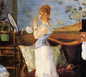 Painting by Nana, Edouard Manet – description