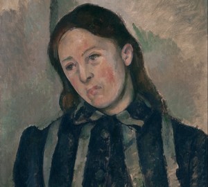 “Madame Cezanne with her hair loose”, Paul Cezanne – description of the painting