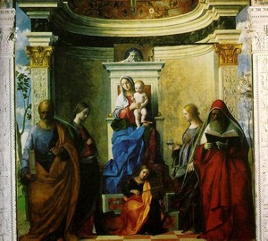 Madonna and Child with Saints, Giovanni Bellini, 1505