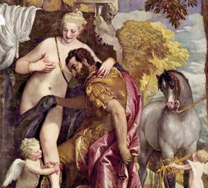 Mars and Venus related by love, Paolo Veronese