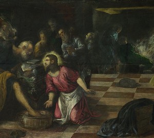 “Christ washes the feet of his disciples”, Tintoretto – description of the painting