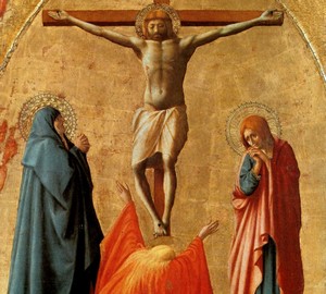 Crucifixion, Masaccio – description