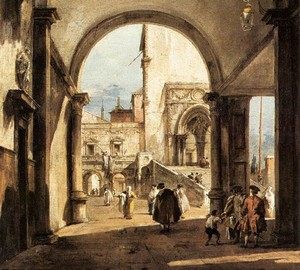 “Architectural Fantasy”, Francesco Guardi – description of the painting